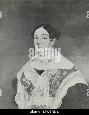 . Español: Retrato de Doña Rafaela Bezanilla y Bezanilla, esposa de Don José Tomás Ovalle y Bezanilla, su Sobrino, Presidente de Chile 1830-1831. Oleo de Autor anónimo, Santiago, c, 1830. ca. 1830. Anonym 510 Rafaela Bezanilla y Bezanilla Stockfoto