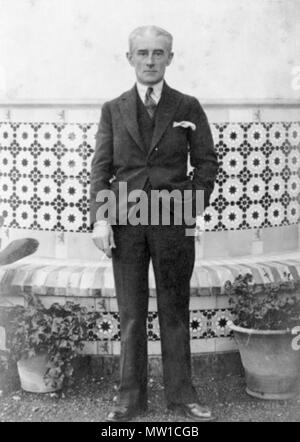 . Français: Le Spielzeit français Maurice Ravel à Malaga en novembre 1928 Deutsch: der französische Komponist Maurice Ravel in Malaga im November 1928. 15. November 1928. Unbekannt 512 Ravel Malaga 1928 Stockfoto