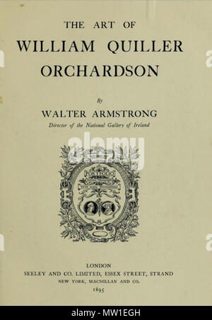 . Englisch: Die Kunst von William Quiller Orchardson, von Walter Armstrong, London 1895. 1895. Seeley und Co., Limited 592 Die Kunst von William Quiller Orchardson, von Walter Armstrong, London 1895 Stockfoto