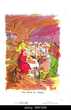 . Englisch: die Geburt Christi. 1910. Unbekannt 593 die Geburt Christi Farbe Stockfoto
