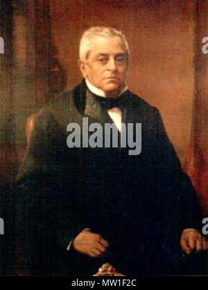 . Español: Manuel Francisco Antonio Julián Montt Torres (* Petorca, Región de Valparaíso, Chile, 4 de Septiembre de 1809 - †Santiago, Chile, 21 de Septiembre de 1880) fue El Presidente de Chile entre 1851 y 1856, siendo reelegido inmediatamente por un Segundo periodo Entre 1856 y 1861. Desconocido. Alfredo Valenzuela Puelma (1856-1909) 518 Retrato M. Montt Stockfoto