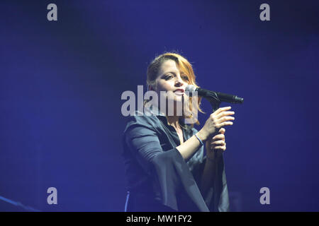 Rom, Italien. 30 Mai, 2018. Noemi im 'La Luna Tour 2018" im Auditorium Parco della Musica in Rom Quelle: Daniela Franceschelli/Pacific Press/Alamy leben Nachrichten Stockfoto