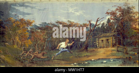 . Englisch: Panorama der monumentalen Größe des Mississippi Valley, Abschnitt 12. ca. 1850 465 Panorama der monumentalen Größe des Mississippi Valley - Abschnitt 12 Stockfoto