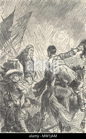 . Englisch: Illustration von Friedrich Schiller: Geschichte des Dreißigjährigen Krieges in Deutschland. 19. Unbekannt 604 Dreißigjährigen Krieg 6. Stockfoto