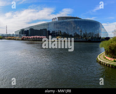 Europäischen Parlament in Straßburg, Elsass, Frankreich Stockfoto