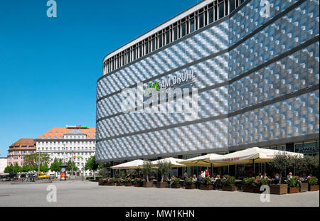 Einkaufszentrum Höfe am Brühl, genannt Blechbüchse, Höfe am Brühl, Leipzig, Sachsen, Deutschland Stockfoto