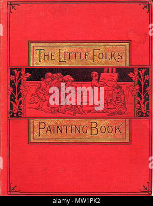 . Englisch: Die ursprüngliche Abdeckung der kleinen Leute malen Buch, oft als erstes Malbuch gutgeschrieben. Es wurde 1879 veröffentlicht (nach einigen Quellen, andere sagen, dass der 1880er Jahre) durch den en: McLoughlin Brothers, und wurde von Ill en: Kate Greenaway. Quelle - direkter link/eingebettet auf Seite. siehe oben 597 Die kleinen Leute malen Buch Stockfoto