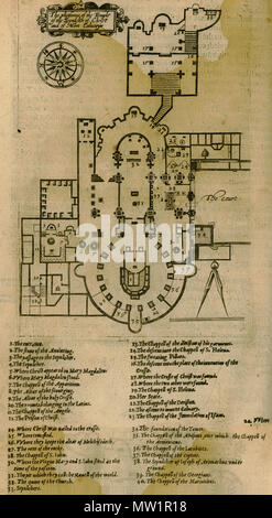 . Englisch: George Sandys. Relation einer Reise begonnen Ein: Dom: 1610. Foure Bookes. Mit der Beschreibung des türkischen Reiches, der Aegypt, des Heiligen Landes, London, W. Barrett, 1615. 1615. George Sandys (1577 - 1644) Beschreibung Englisch Travel Writer, kolonisator und Dichter englischer Reisender, Kolonist und Dichter Geburtsdatum/Tod 2 März 1577 März 1644 Ort der Geburt / Todes Bishopthorpe Palace Boxley Authority control: Q 5544276 VIAF: 76334788 ISNI: 0000 0000 8156 0309 50016635 LCCN: n NLA: 35474878 GND: 118794418 WorldCat 598 Die platforme des Tempels des Grabes Christi ein Stockfoto