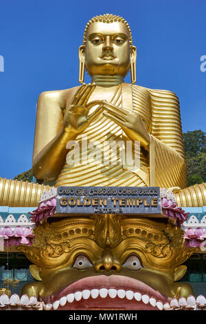 Golden Buddha Tempel in Dambulla Sri Lanka Stockfoto