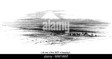 . English: Transkaukasia: Andeutungen über das Familien- und Gemeindeleben und die Verhältnisse socialen einiger Völker zwischen dem Schwarzen und Kaspischen Meere. 1856. August Franz Ludwig Maria von haxthausen Abbenberg (Freiherr) 613 Transkaukasia. Der Kasbek. 2 Stockfoto