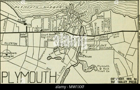 "Trolley Reisen durch New England.." (1900) Stockfoto