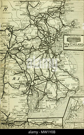 "Trolley Reisen durch New England.." (1900) Stockfoto