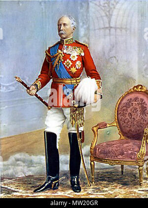 . Englisch: Feldmarschall Viscount Garnet Joseph Wolseley, KP, GCB (1833-1913). Porträt. Britischer Feldmarschall. Oberbefehlshaber der Armee. Im Kleid einer Feldmarschall. . Vor 1900 635 Viscount Garnet Joseph Wolseley Stockfoto
