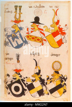 . Ingeram-Codex der ehemaligen Bibliothek Cotta von/.. ssenburg (Eyssenburg) von rodenstain von Rott von/noringen [668] Knöringen halsperg öttinger Ingeram Codex 105 Stockfoto