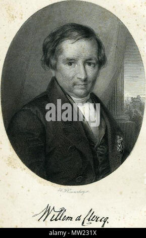 . Nederlands: Willem de Clerq (1795-1844). 1844 oder früher. Henricus Wilhelmus Couwenberg (1814-1845) 648 Willem de Clercq Tür HW Couwenberg Stockfoto