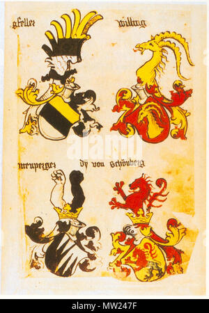 . Der ehemaligen Ingeram-Codex Bibliothek Cotta gfeller bereit otenperger dy von Schönberg 668 Ingeram Codex 116 Stockfoto