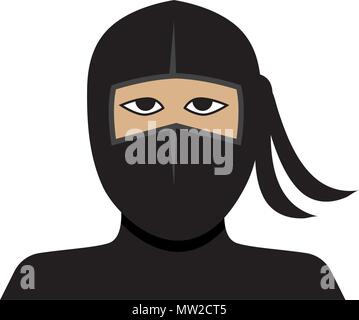 Ninja Symbol Vektor illustration Logo Template Design Stock Vektor