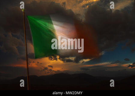 tricolore, italienische Flagge. Rom, Italien, Europa Stockfoto