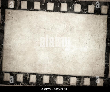 Grunge film Hintergrund. Schöne vintage Textur mit Platz für Text oder Bild. Stockfoto