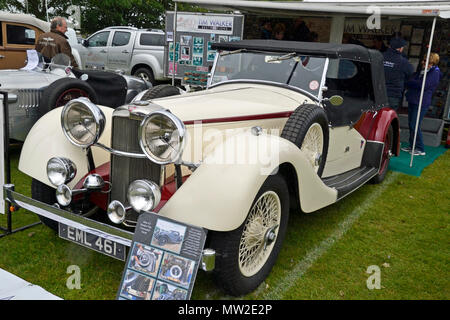 Kop Hill Climb 2017, klassische Motorsportveranstaltung in Princes Risborough, Buckinghamshire. Chilterns. Großbritannien Stockfoto