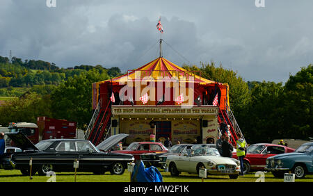 Kop Hill Climb 2017, klassische Motorsportveranstaltung in Princes Risborough, Buckinghamshire. Chilterns. Großbritannien Stockfoto