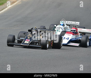 Greg Thornton, Lotus 77, FIA Meister historische Formel 1-Meisterschaft, Meister Historisches Festival, Brands Hatch, Mai 2018. Brands Hatch, klassische Autos, Stockfoto