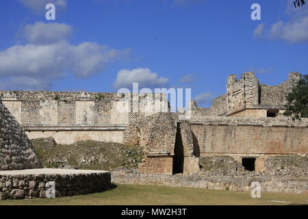 Uxmal - Antike Stadt auf der Halbinsel Yucatan Stockfoto