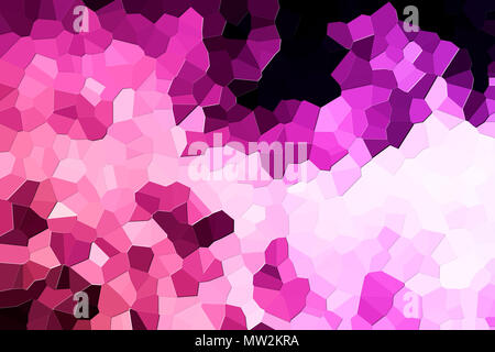 Farbenfrohe abstrakte geometrische Hintergrund mit soliden Zahlen. Abstrakte moderne Hintergrund mit rosa und weißen Polygone. Stockfoto