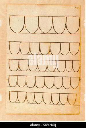 . Ingeram-Codex der ehemaligen Bibliothek Cotta Fünf vorgezeichnete Wappenreihen 668 Ingeram Codex 280 Stockfoto