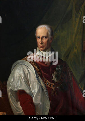 . Englisch: Franz II., Kaiser des Heiligen Römischen Reiches. 7. Januar 2010. Tobias Grießer 186 Kaiser Franz II. in Roben Stockfoto