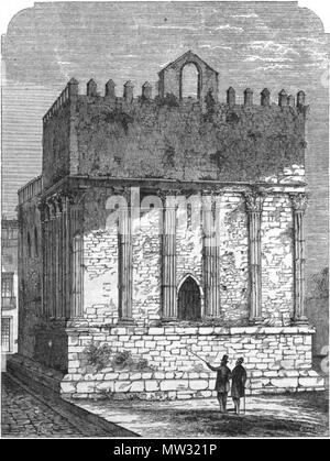 . Englisch: Römischer Tempel in Évora, Portugal. 1865. Unbekannt 55 Arch Pitt-Evora RomanTemple Stockfoto