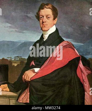 . Русский: Портрет графа Николая Дмитриевича Гурьева (1789-1849). 1821. Jean Auguste Dominique Ingres 257 Gurev-nd Stockfoto