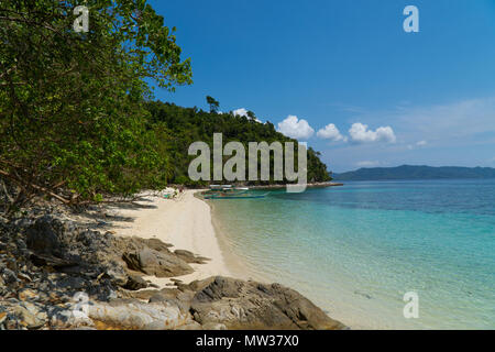 Insel als Maxima Insel oder Paradise Island, Port Barton, Palawan, Philippinen bekannt. Stockfoto