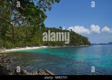 Insel als Maxima Insel oder Paradise Island, Port Barton, Palawan, Philippinen bekannt. Stockfoto