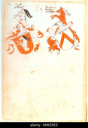 . Ingeram-Codex der ehemaligen Bibliothek Cotta Cij Packh/[Gebsattel] [kinberg/Kuchen/Meister] 668 Ingeram Codex 177 Stockfoto