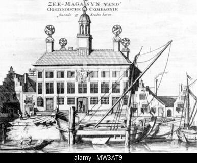 . Zeemagazijn Delfshaven der VOC-Kammer von Delft. Pieter Smith. 1675 660 Zeemagazijn Delfshaven der VOC-Kammer von Delft Stockfoto