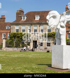 Achtzehnten Jahrhundert georgianische Architektur von Mompesson House, Kathedrale, Salisbury, Wiltshire, England, Großbritannien Stockfoto