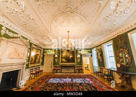 England, London, Bloomsbury, Brunswick Square, das Foundling Museum, der Hof Zimmer Stockfoto