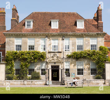 Achtzehnten Jahrhundert georgianische Architektur von Mompesson House, Kathedrale, Salisbury, Wiltshire, England, Großbritannien Stockfoto