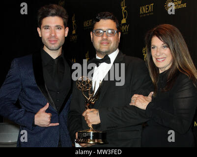 45. jährlichen Daytime Emmy Awards 2018 Presse gehalten am Pasadena Civic Center in Pasadena, Kalifornien. Mit: kristos Andrews, Gregori J. Martin, Wendy Riche, "Die Bucht der Serie 'Wo: Los Angeles, Kalifornien, Vereinigte Staaten, wenn: 29 Apr 2018 Credit: Adriana Barraza/WENN.com M. Stockfoto