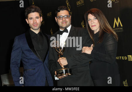 45. jährlichen Daytime Emmy Awards 2018 Presse gehalten am Pasadena Civic Center in Pasadena, Kalifornien. Mit: kristos Andrews, Gregori J. Martin, Wendy Riche, "Die Bucht der Serie 'Wo: Los Angeles, Kalifornien, Vereinigte Staaten, wenn: 29 Apr 2018 Credit: Adriana Barraza/WENN.com M. Stockfoto