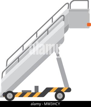 Farbe Flughafen Treppe reisen Objekt service Stock Vektor