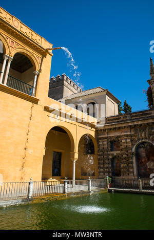 Real Alcazar von Sevilla, Spanien Stockfoto