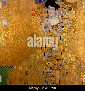 GUSTAV KLIMT (1862-1918) Österreichische symbolistische Maler. Seine 1907 Porträt "Adele Bloch-Bauer", für £ 35 Mio. an der Neuen Galerie, New York verkauft, im Jahr 2006. Stockfoto