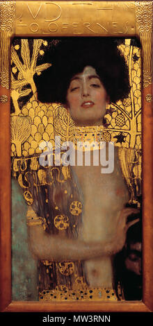 GUSTAV KLIMT (1862-1918) Österreichische symbolistische Maler. Seine 1901 Gemälde "Judith und der Kopf von Holofernes' Stockfoto