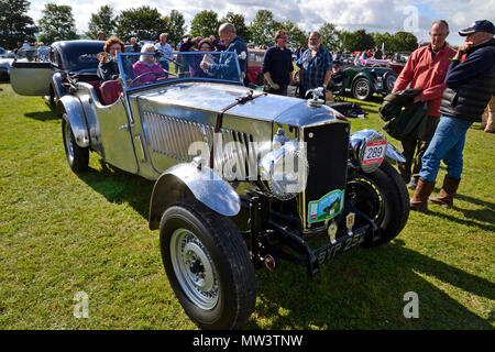 Kop Hill Climb 2017, klassische Motorsportveranstaltung in Princes Risborough, Buckinghamshire. Chilterns. Großbritannien Stockfoto