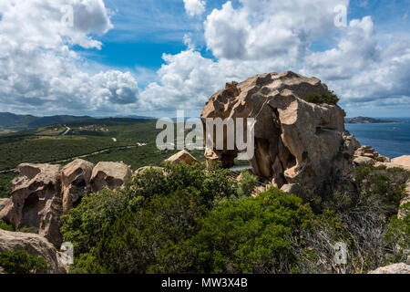 Ein Blick auf die gesamte Bär Bär (Roccia dell'Orso), Capo d'Orso, Sardinien Stockfoto