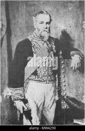 . Englisch: Victor Bruce, 9. Earl of Elgin. 1983. Sir Syed Album, nach khaliq Ahmad Nizami, herausgegeben von Idara-I Adabiyat, Delhi, 1983. 175 EarlofElgin Stockfoto