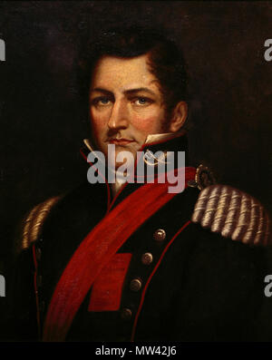 . Español: Don Juan Manuel de Rosas (1793-1877) retratado por Arturo Onslow. ca. 1845. Arturo Onslow 327 Juan Manuel de Rosas (von Arthur Onslow) Stockfoto