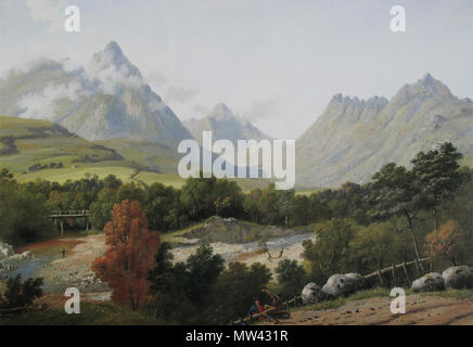 . Englisch: Arran, Glen Sannox; Öl auf Leinwand, 89,5 x 125 cm. Datum unbekannt 343 Knox John Glen Sannox Stockfoto